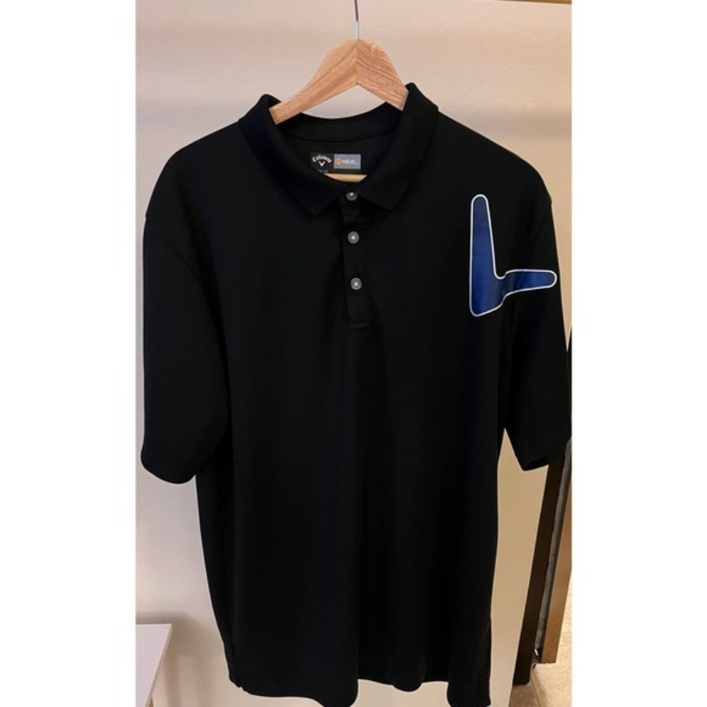 Callaway Opti-Dri Logo‎ Polo, XL, Black